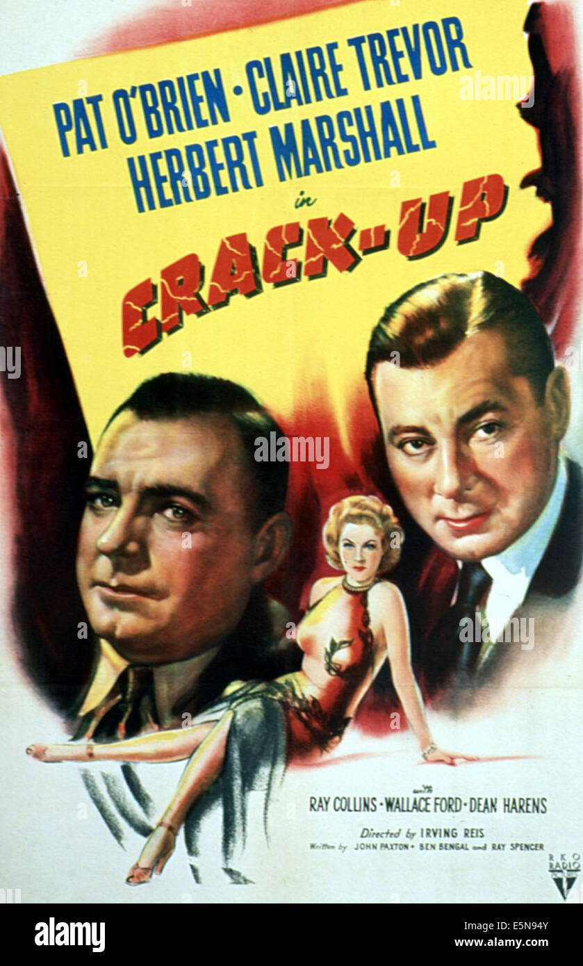 CRACK-UP, Pat O'Brien, Claire Trevor, Herbert Marshall, 1946. Stock Photo