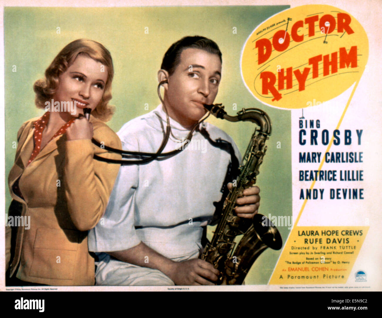 DR. RHYTHM, Mary Carlisle, Bing Crosby, 1938 Stock Photo - Alamy