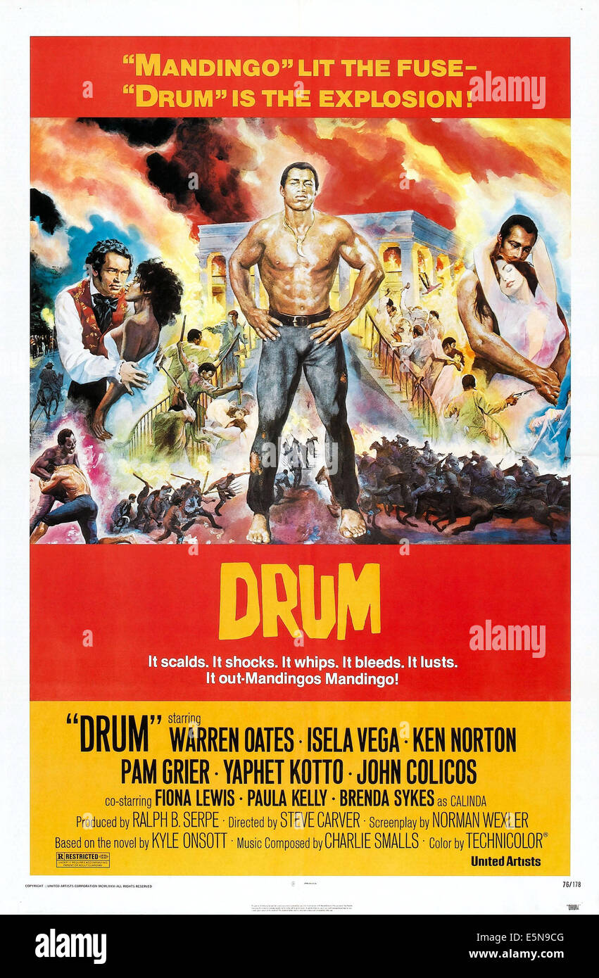 Drum Us Poster From Left Warren Oates Pam Grier Ken Norton Hands On Hips 1976 Stock Photo Alamy