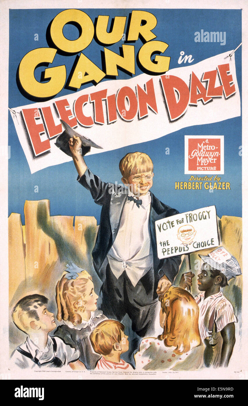 ELECTION DAZE, Billy 'Froggy' Laughlin (center), 1943 Stock Photo Alamy