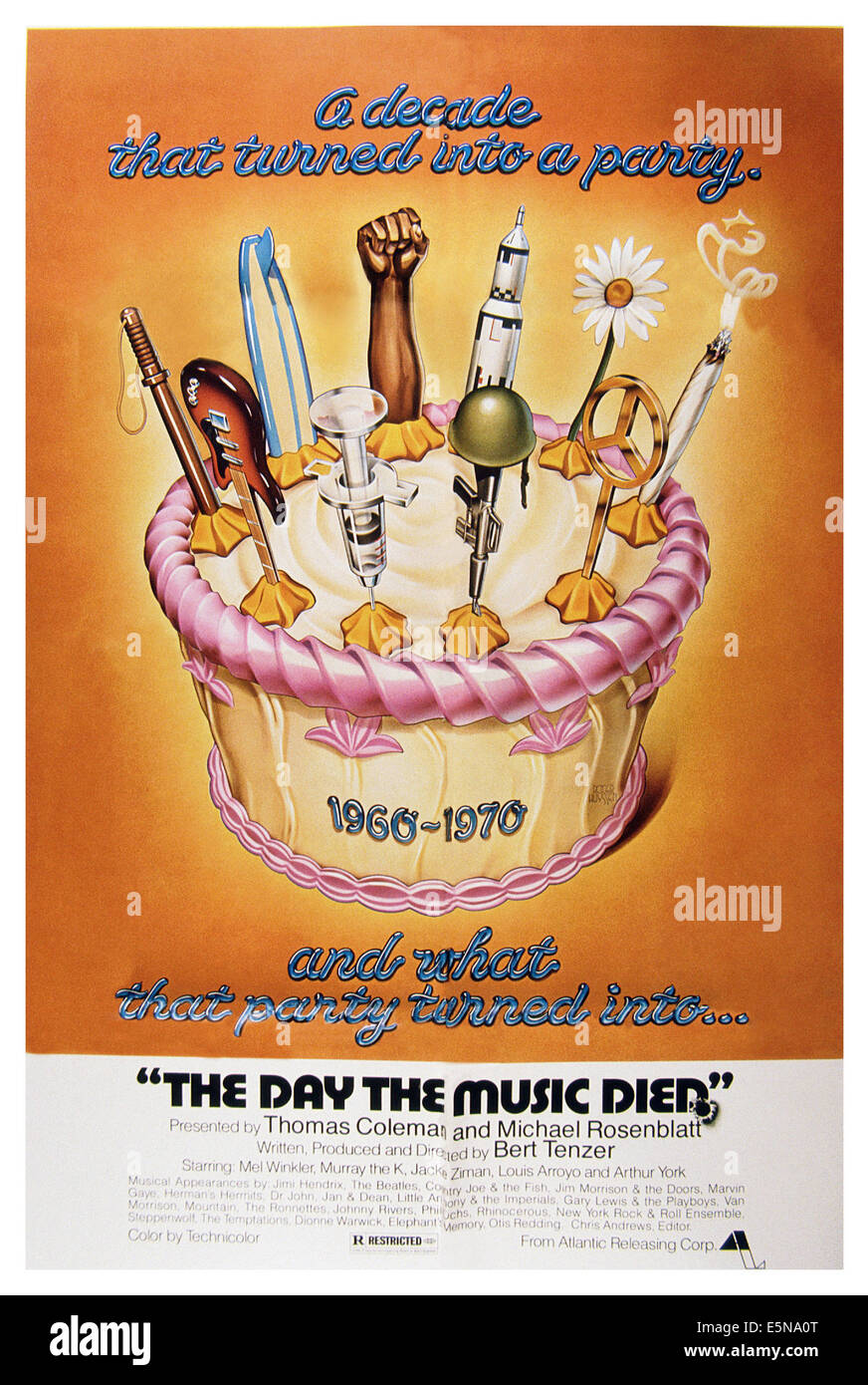 THE DAY THE MUSIC DIED, U.S. poster, 1977 Stock Photo Alamy
