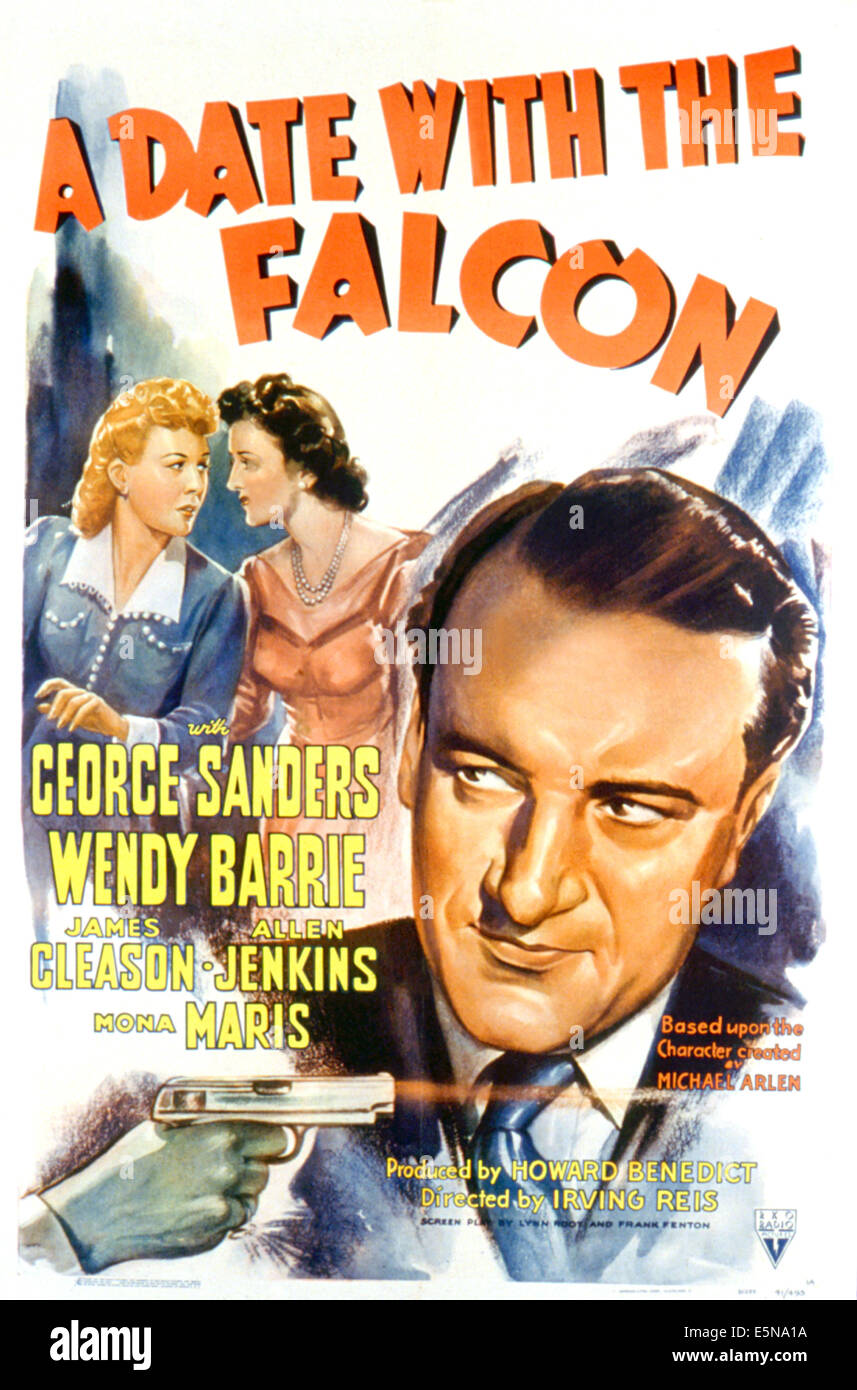 A DATE WITH THE FALCON, Wendy Barrie, Mona Maris, George Sanders, 1941 Stock Photo