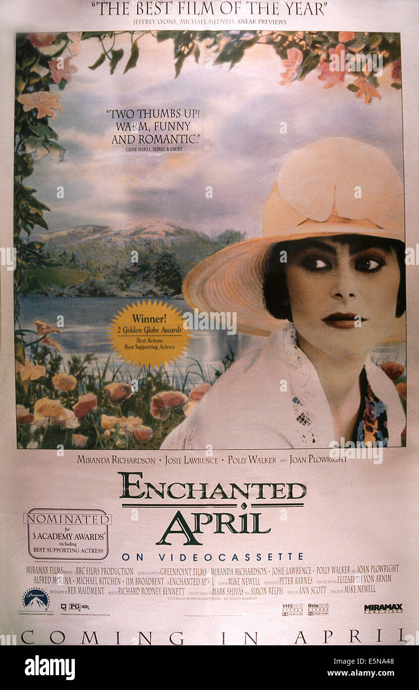 ENCHANTED APRIL, Polly Walker, 1991, © Miramax/courtesy Everett