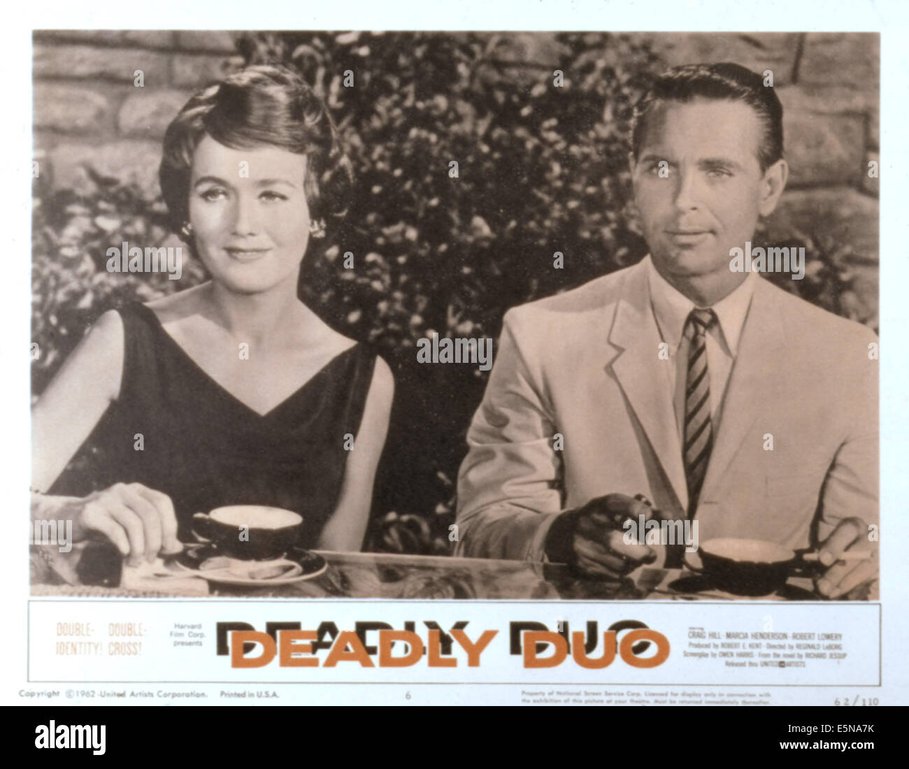 DEADLY DUO, Marcia Henderson, Craig Hill, 1962 Stock Photo