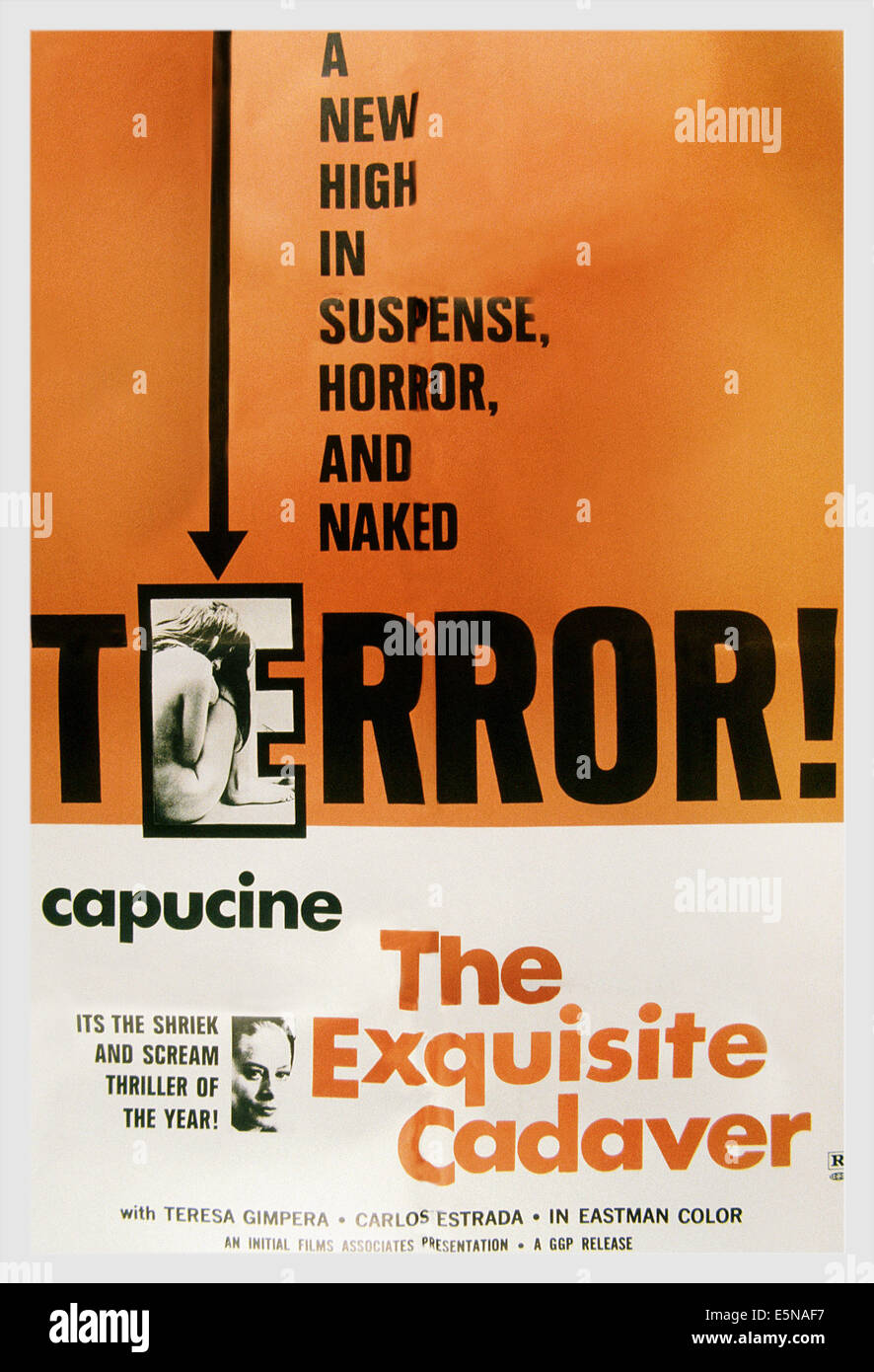 THE EXQUISITE CADAVER, (aka LAS CRUELES), poster, 1969 Stock Photo - Alamy