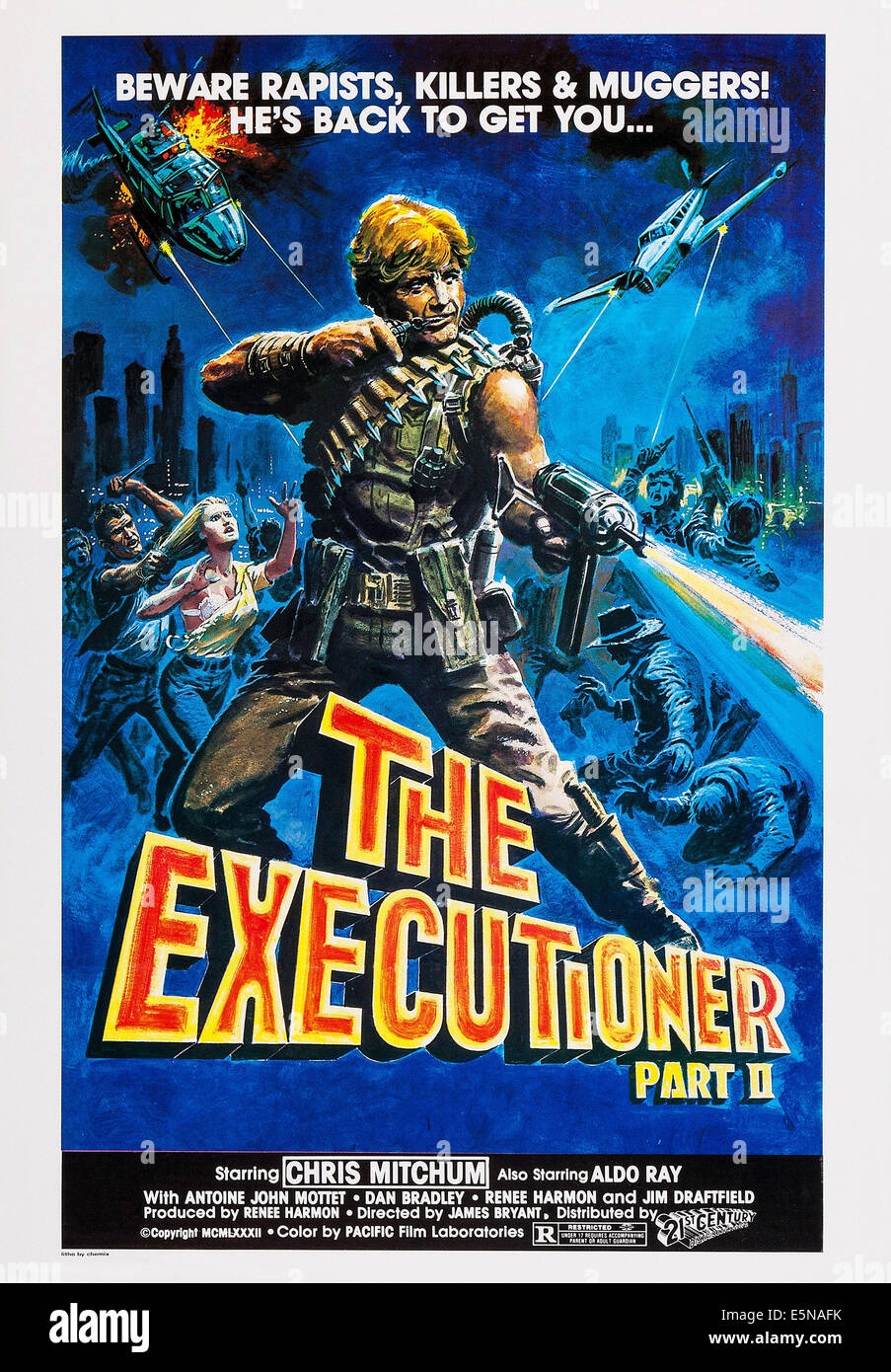 THE EXECUTIONER, PART II, US poster art, Chris Mitchum, 1984. ©21st Century Film Corporation/courtesy Everett Collection Stock Photo