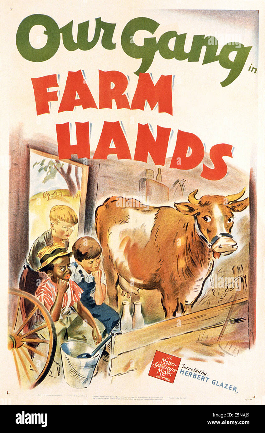 FARM HANDS, from left Billy 'Froggy' Laughlin, Billie 'Buckwheat