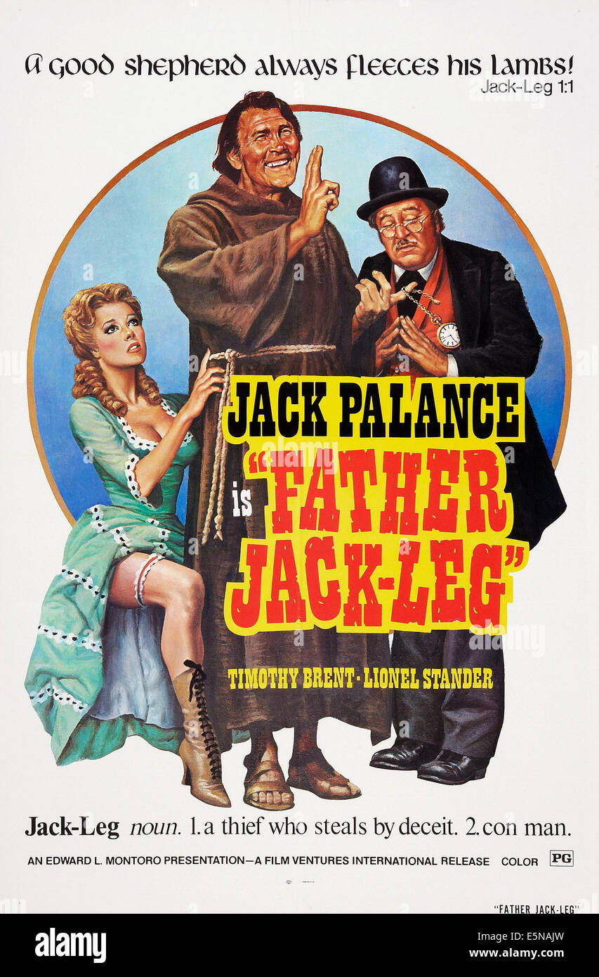 FATHER JACKLEG, (aka TEDEUM, aka STING OF THE WEST), Jack Palance (center), 1972 Stock Photo
