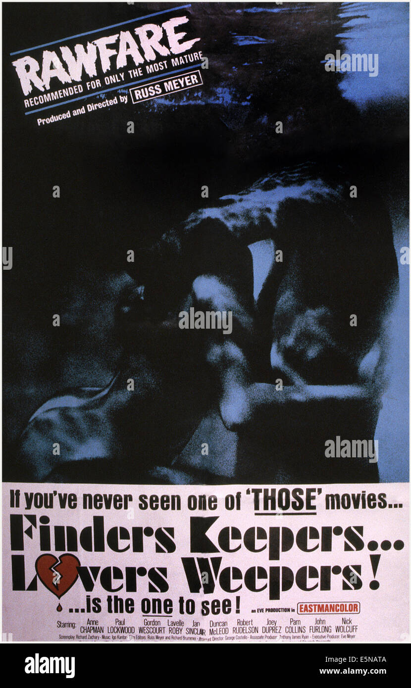 FINDERS KEEPERS, LOVERS WEEPERS!, 1968. Stock Photo