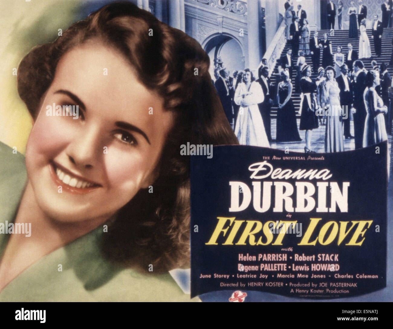 FIRST LOVE, Deanna Durbin, 1939 Stock Photo