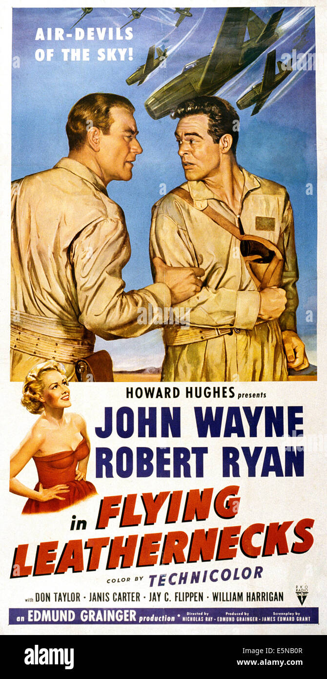 FLYING LEATHERNECKS, John Wayne, Robert Ryan, Janis Carter, 1951 Stock Photo