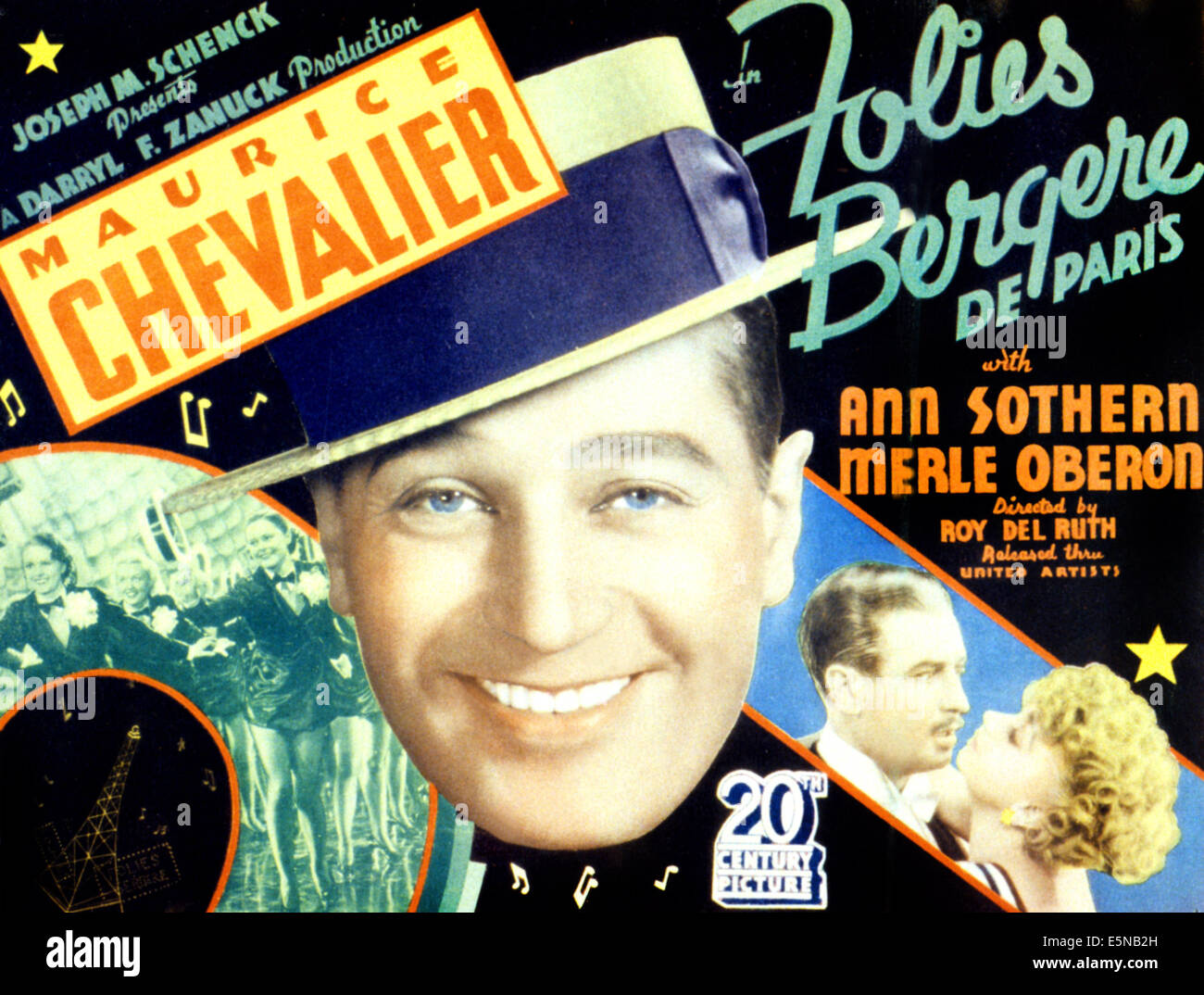 FOLIES BERGERE DE PARIS, (aka FOLIES BERGERE), Maurice Chevalier, Ann Sothern, 1935, TM and copyright ©20th Century Pictures. Stock Photo
