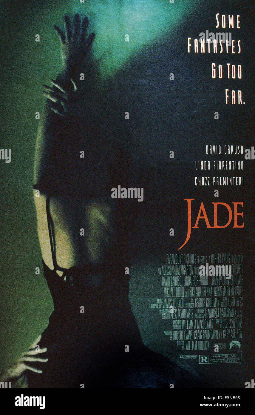 JADE, U.S. poster, Linda Fiorentino, 1995. ©Paramount/Courtesy Everett Collection Stock Photo