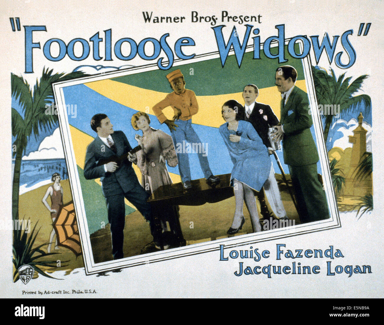 FOOTLOOSE WIDOWS, John Miljan (far right), 1926 Stock Photo