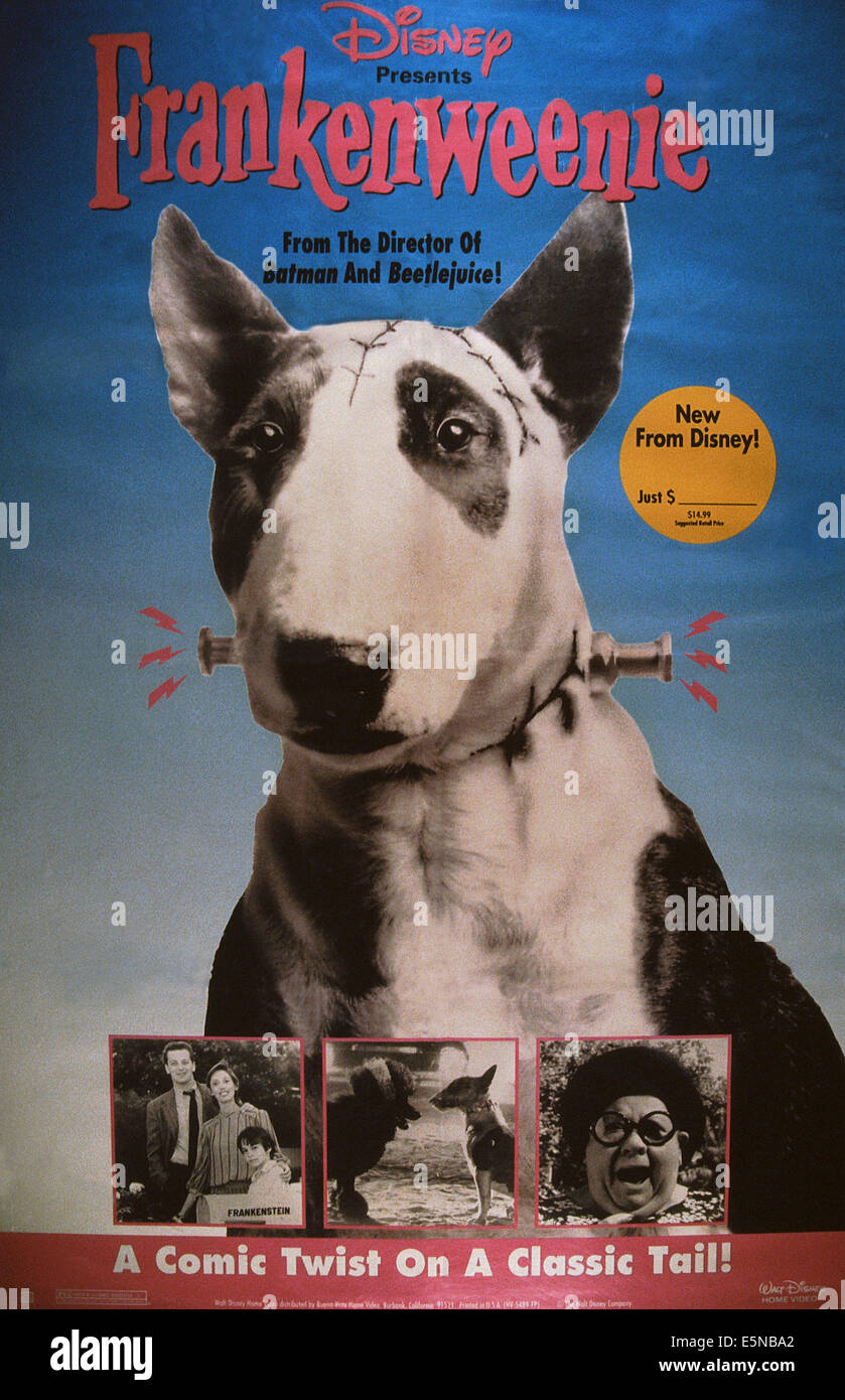 Frankenweenie 1984 poster hi-res stock photography and images - Alamy