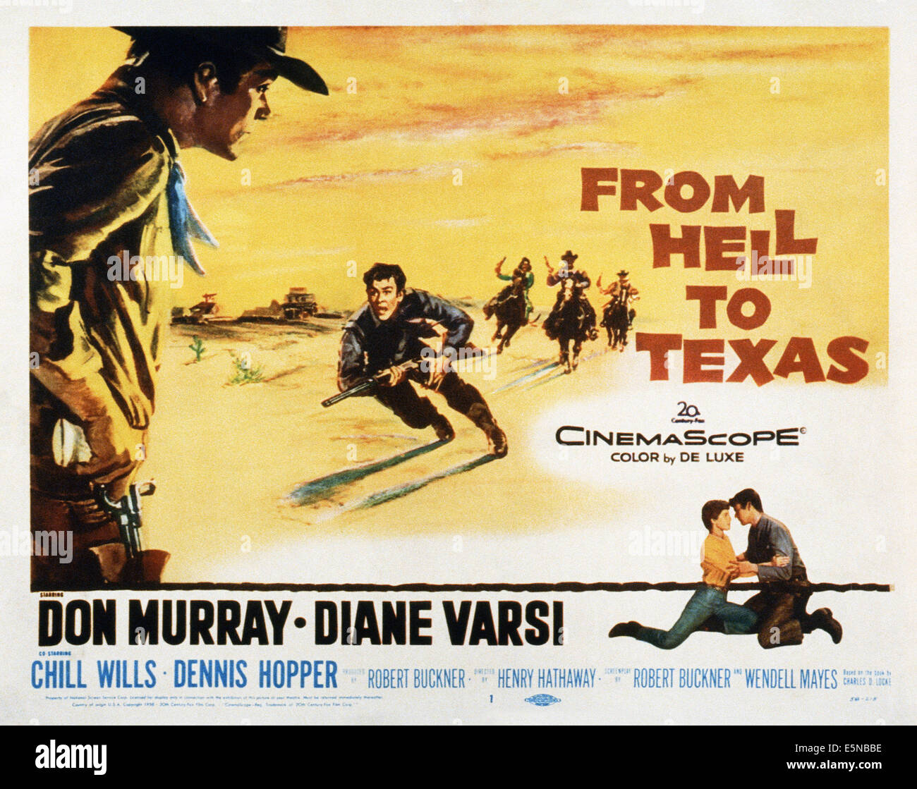 FROM HELL TO TEXAS, Don Murray (center), 1958. ©20th Century-Fox Film 