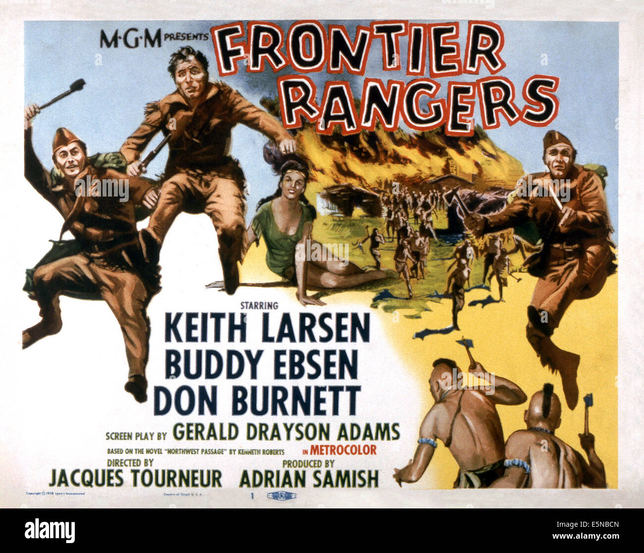 FRONTIER RANGERS, Don Burnett, Keith Larsen, Lisa Gaye, Buddy Ebsen ...