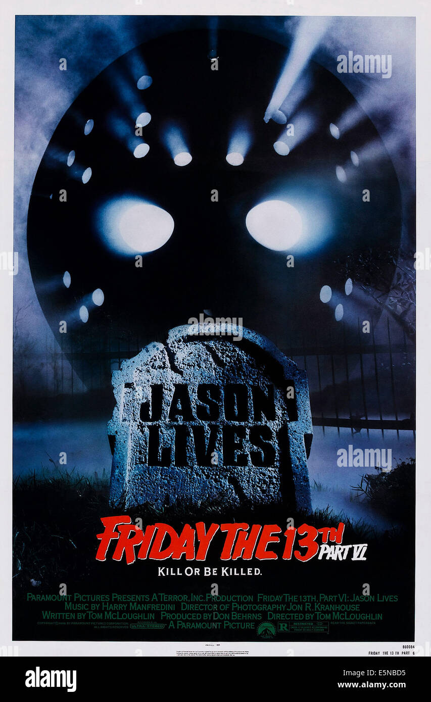 MOVIE POSTER, FRIDAY THE 13TH, 1980 Stock Photo - Alamy