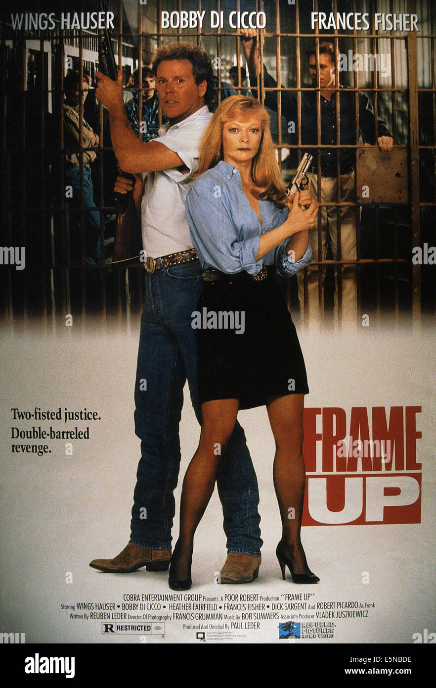 FRAME UP, from left Wings Hauser, Frances Fisher, 1991, © Republic