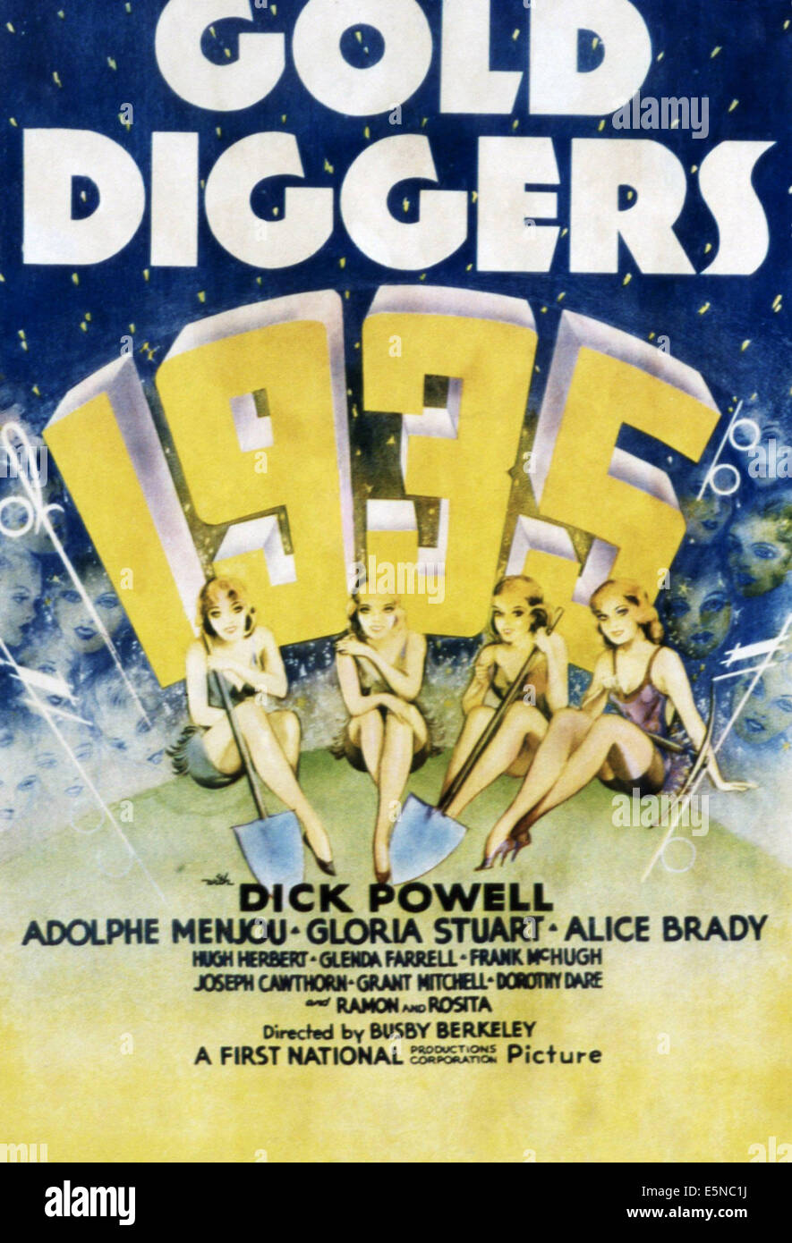 Gold Diggers of 1935 (1935)  Movies, Gold digger, Concert