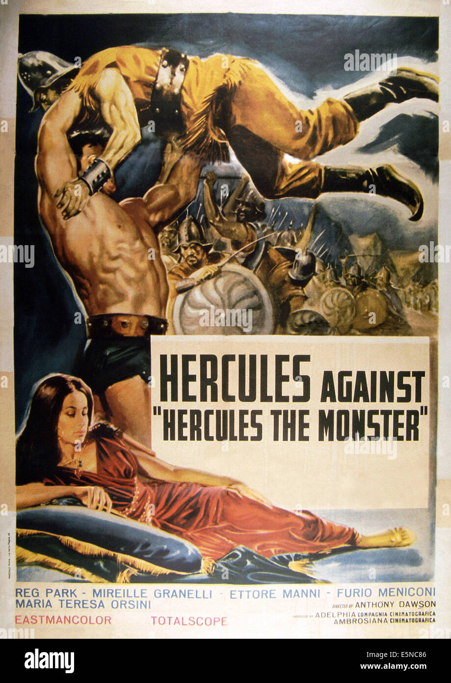 HERCULES AGAINST THE MONSTER, (aka HERCULES, PRISONER OF EVIL, aka URSUS,  IL TERRORE DEI KIRGHISI), Reg Park (standing Stock Photo - Alamy