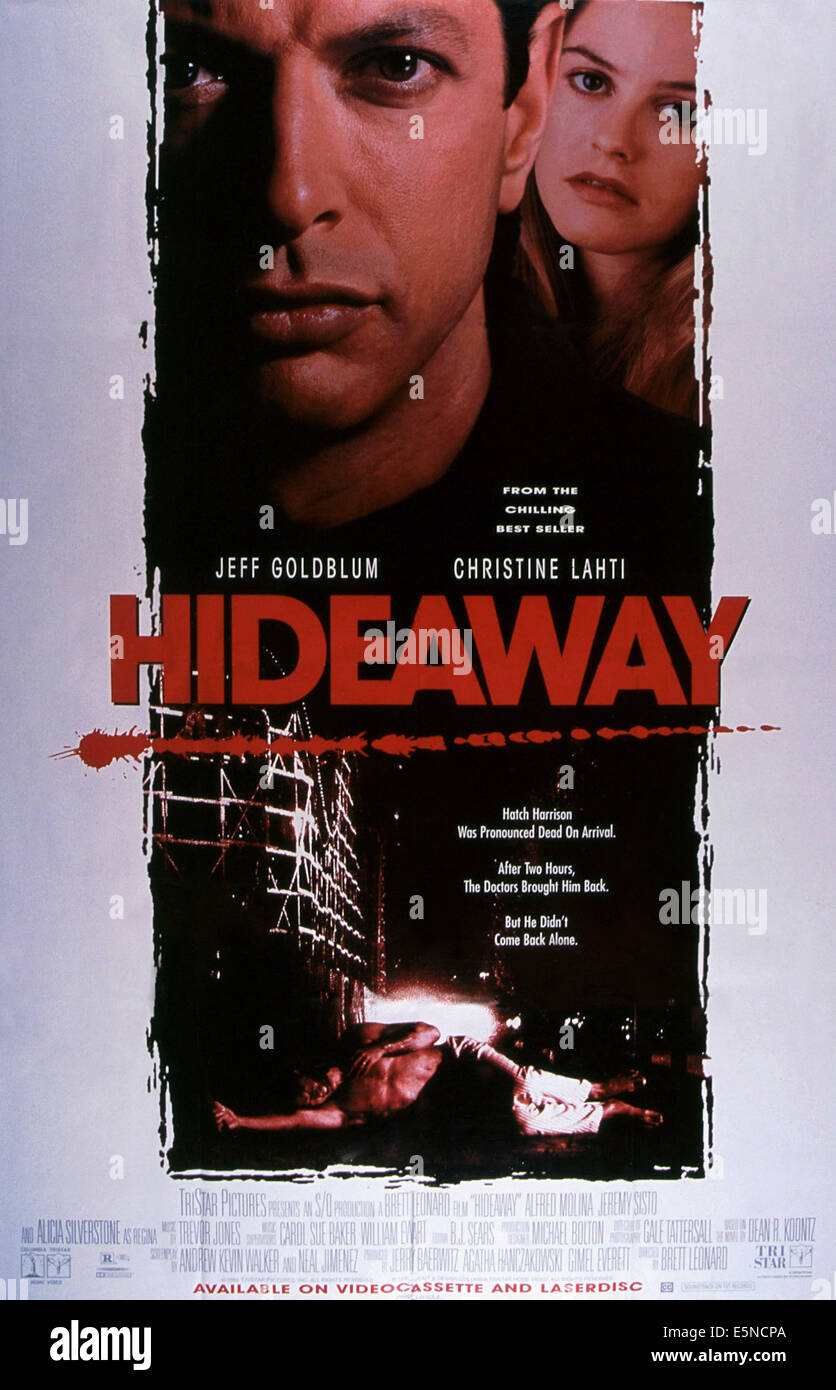 HIDEAWAY, from left: Jeff Goldblum, Alicia Silverstone, 1995, © TriStar/courtesy Everett Collection Stock Photo