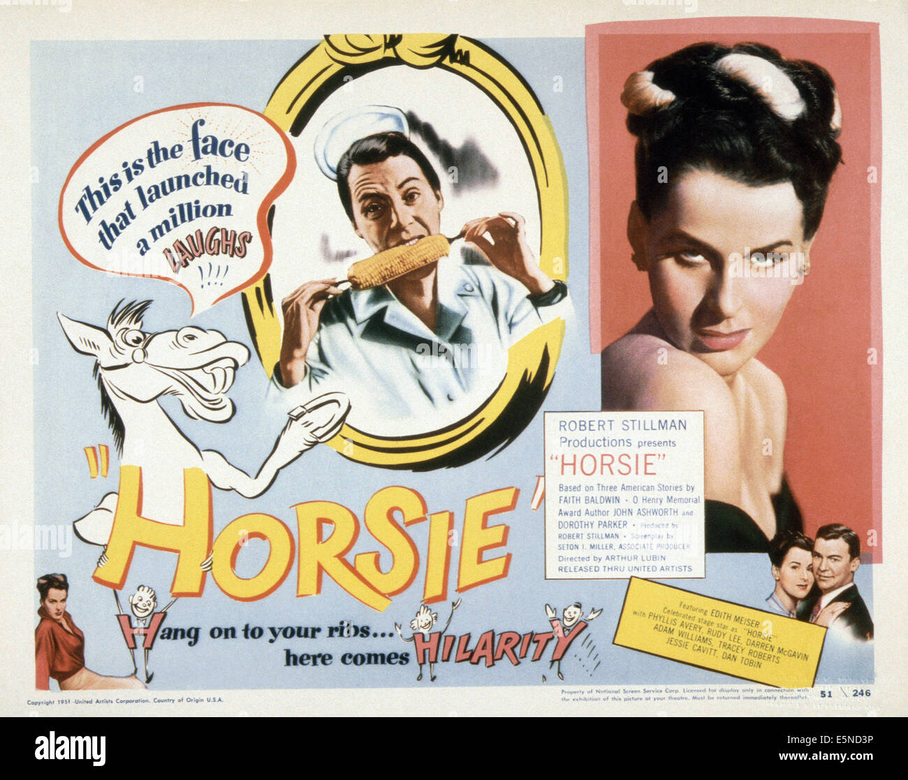 HORSIE, (aka QUEEN FOR A DAY), Edith Meiser (top), 1951 Stock Photo - Alamy