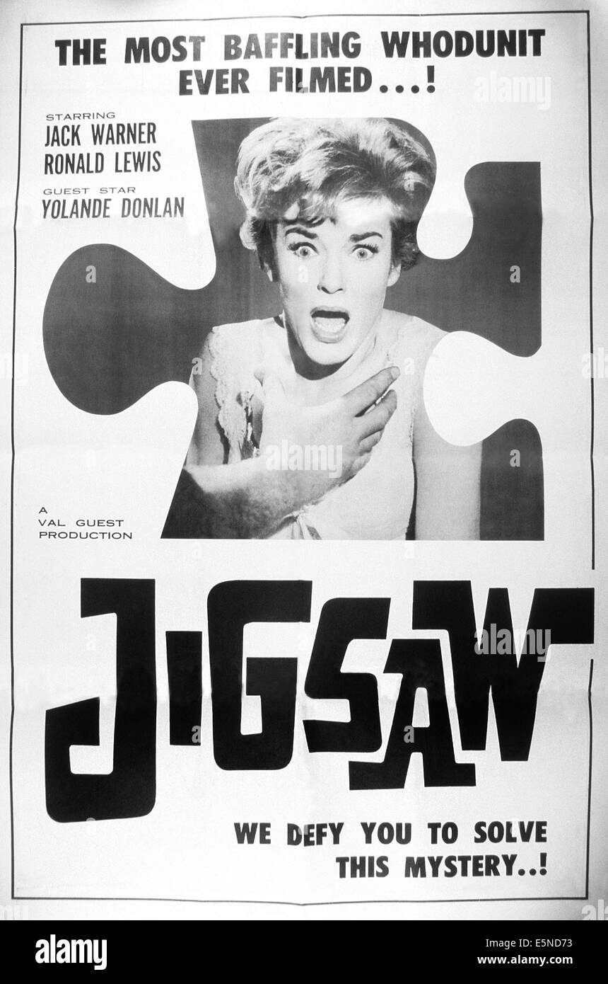 JIGSAW, poster, Moira Redmond, 1962 Stock Photo