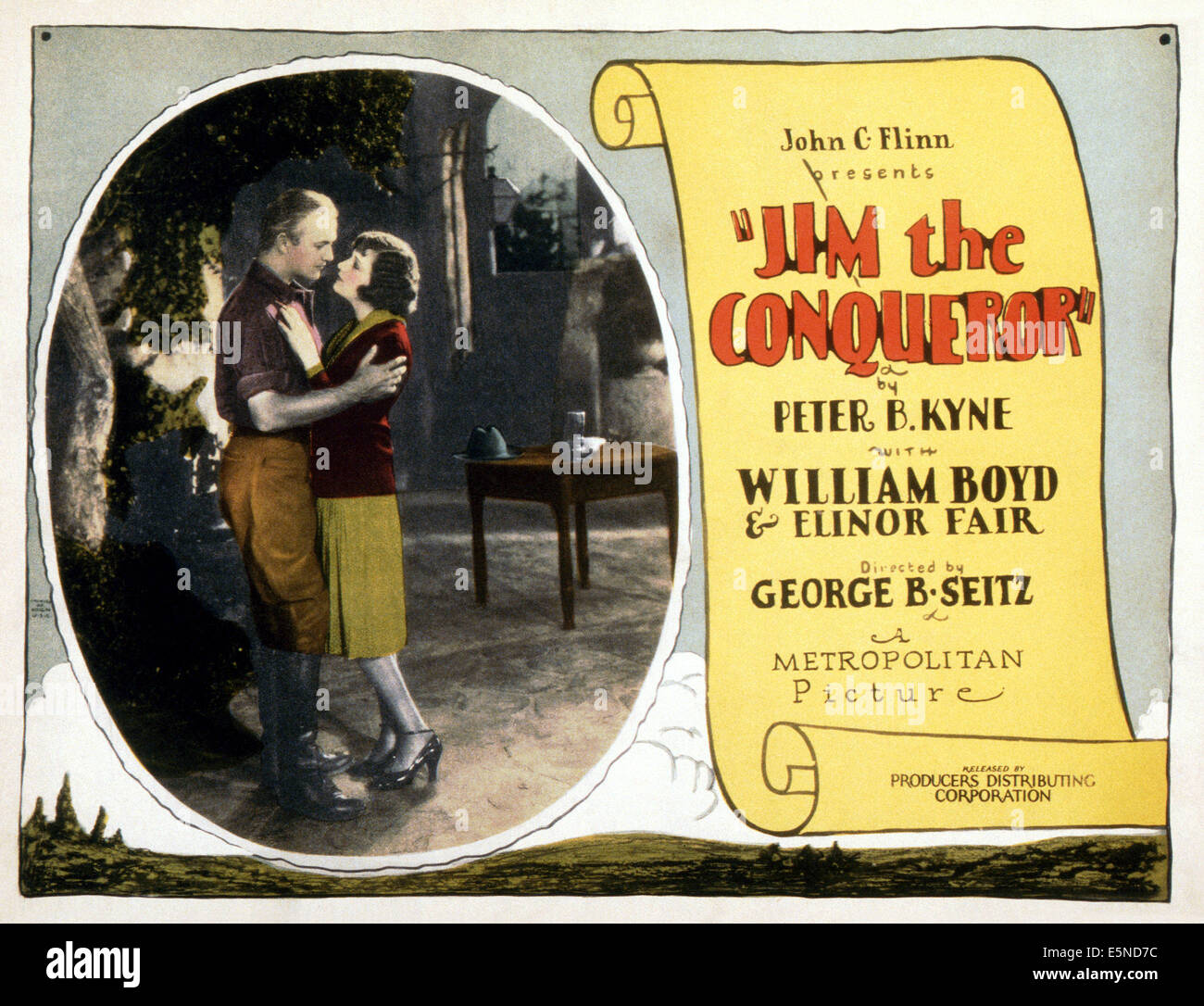 JIM THE CONQUEROR, from left: William Boyd, Elinor Fair, 1926 Stock Photo