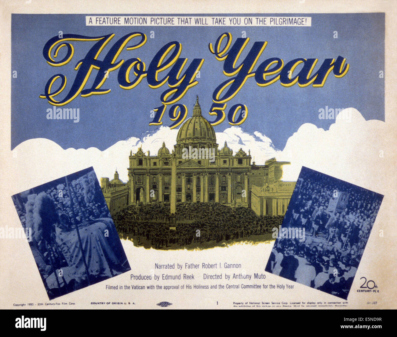 THE HOLY YEAR AT THE VATICAN, 1950, TM & Copyright © 20th Century Fox Film Corp./courtesy Everett Collection Stock Photo
