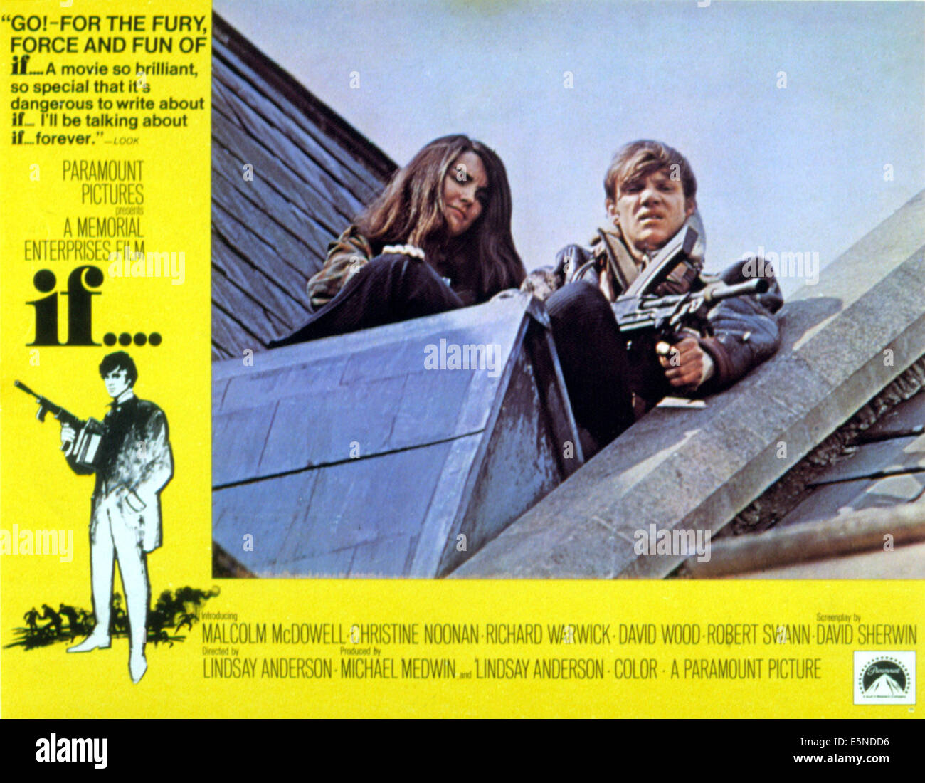 IF-Lindsay Anderson-Malcolm McDowell-Christine Noonan-X Rating-1969-27x41
