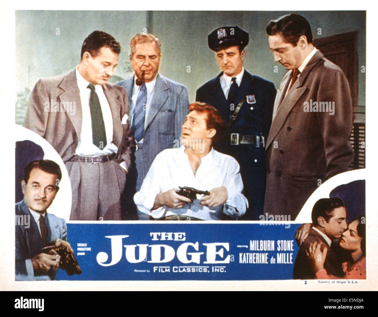 THE JUDGE, Milburn Stone, John Hamilton, Norman Budd, Stanley Waxman, 1949 Stock Photo