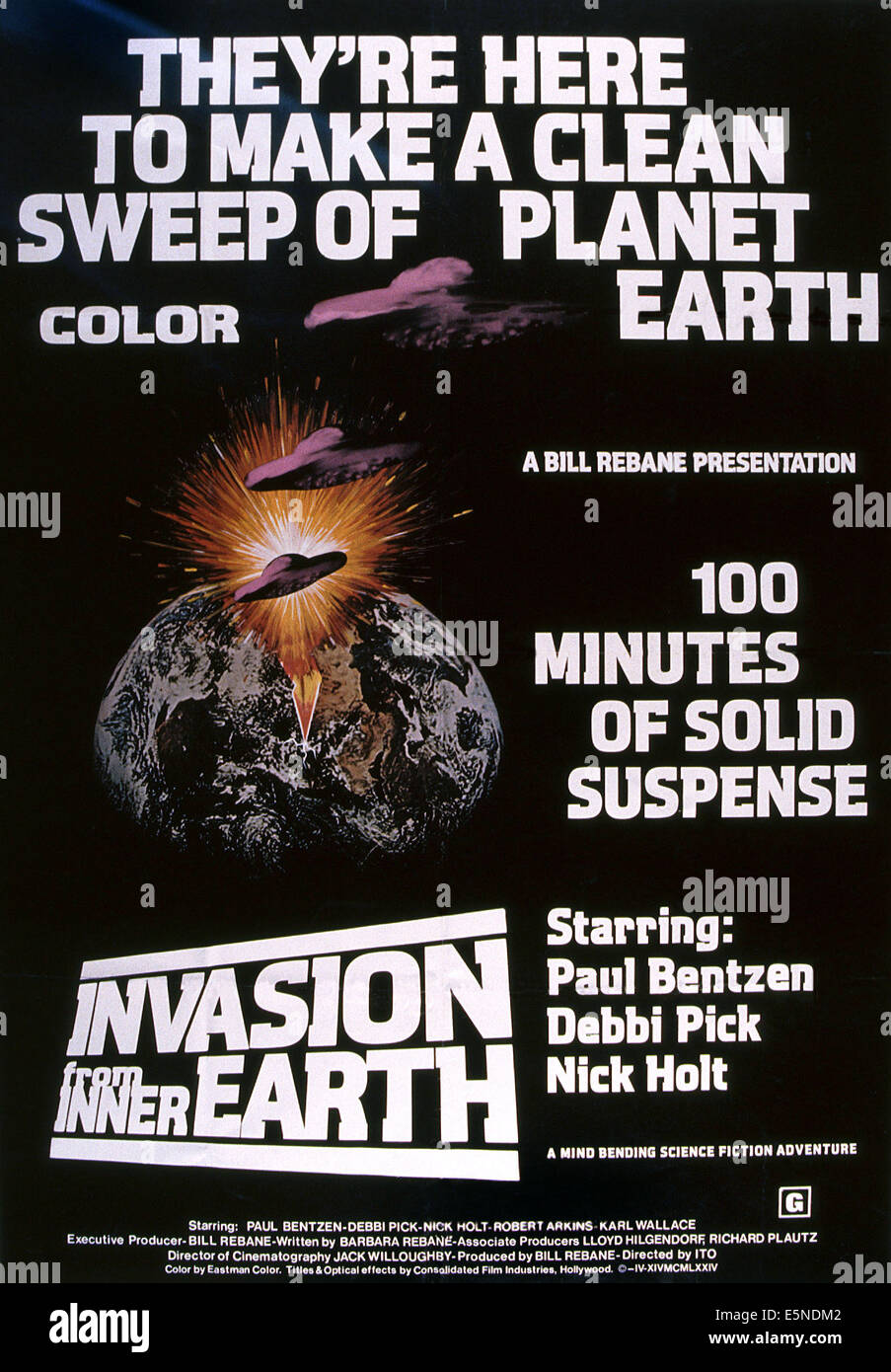 INVASION FROM INNER EARTH, 1974 Stock Photo