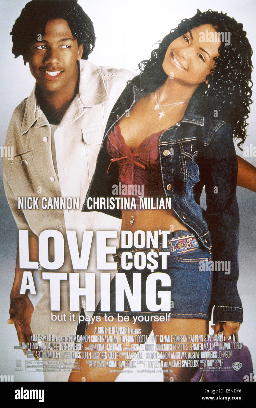 LOVE DON'T COST A THING, from left: Nick Cannon, Christina Milian, 2003, © Warner Brothers/courtesy Everett Collection Stock Photo