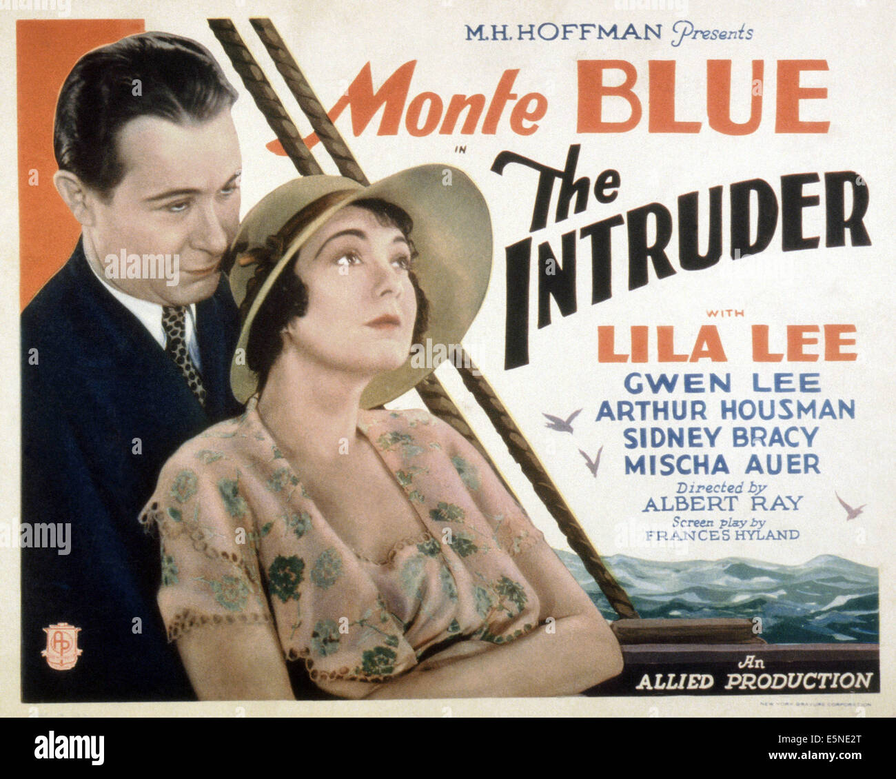 THE INTRUDER, from left: Monte Blue, Lila Lee, 1933 Stock Photo - Alamy