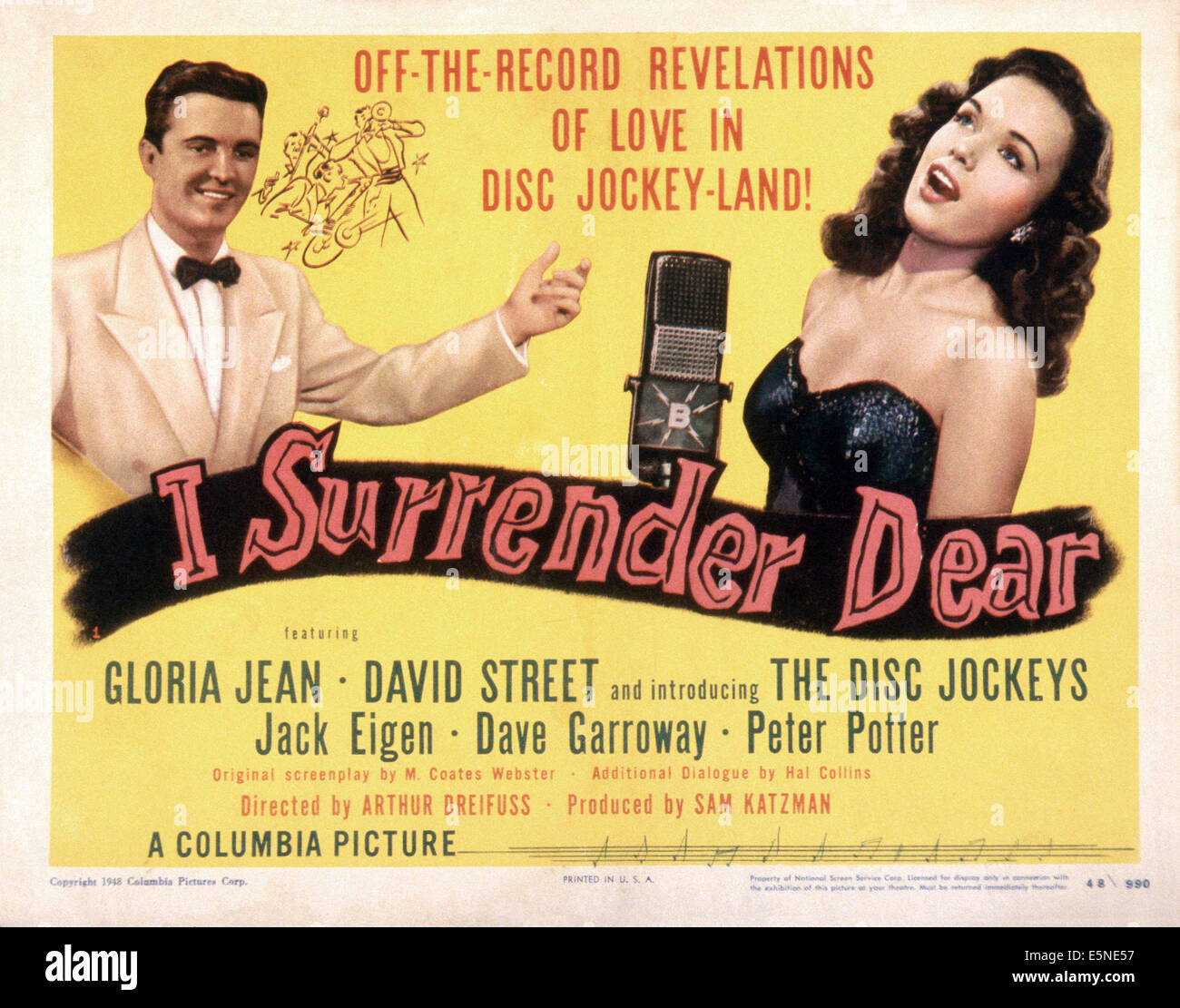 I SURRENDER DEAR, from left: David Street, Gloria Jean, 1948 Stock ...