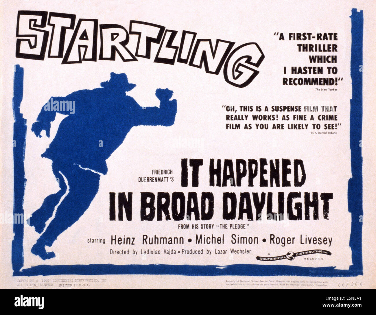 1960 USA lobby card suspense movie ’It Happened in Broad Daylight' 1960 USA lobby card suspense movie ’It Happened in Broad Daylight'