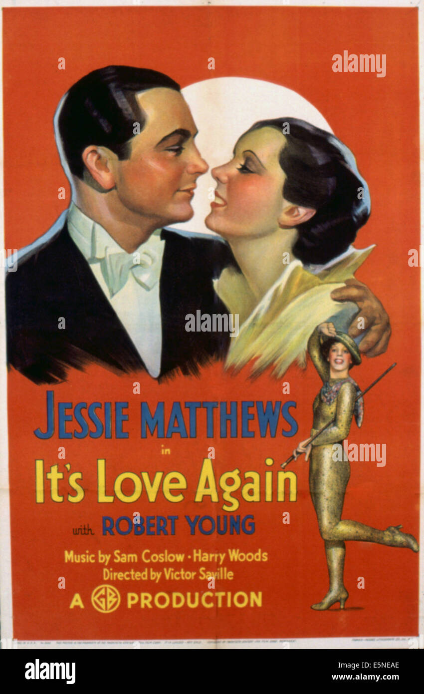 IT'S LOVE AGAIN, Robert Young, Jessie Matthews, 1936 Stock Photo
