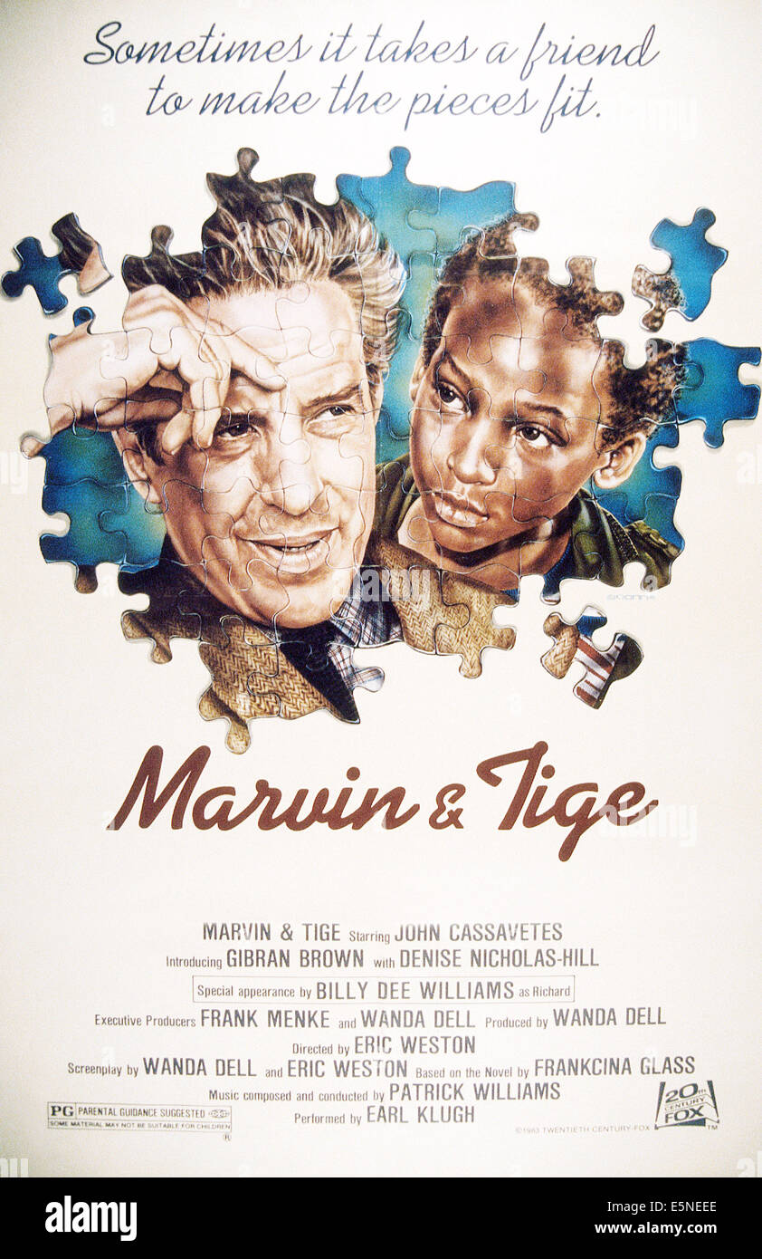 MARVIN & TIGE, from left John Cassavetes, Gibran Brown, 1983, TM