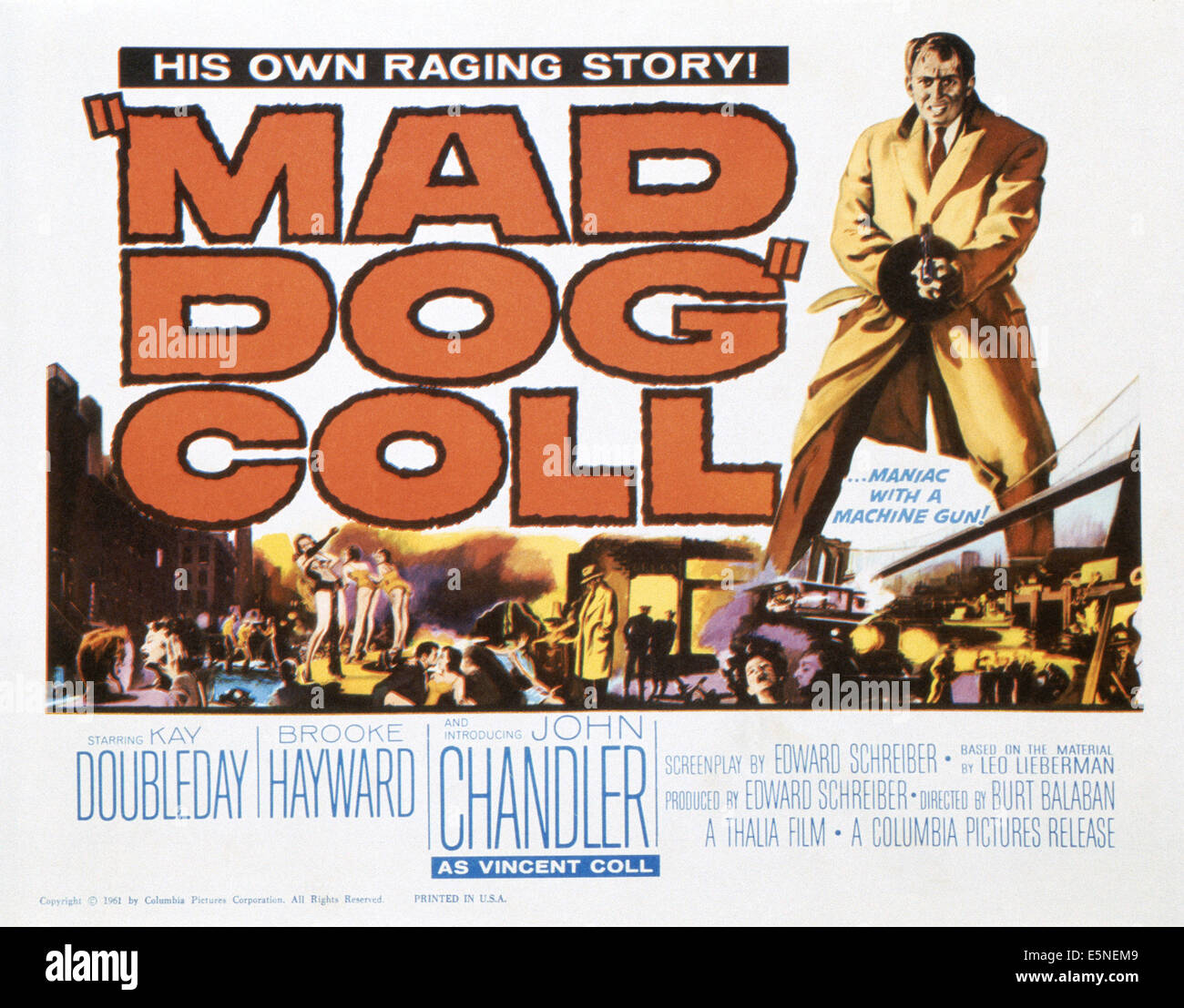 MAD DOG COLL, US lobbycard, John Davis Chandler, 1961 Stock Photo