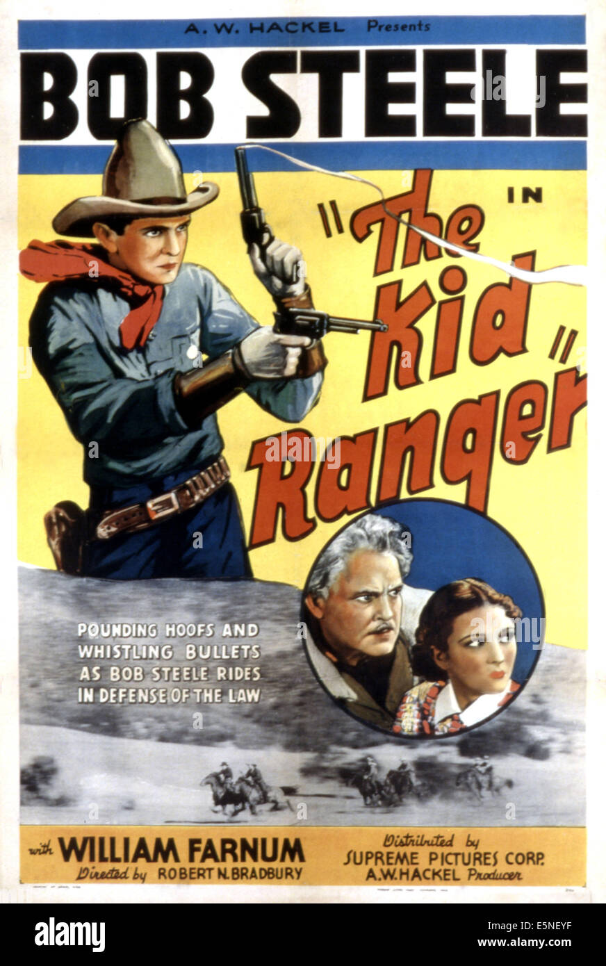 Kid Renger THE KID RANGER, Bob Steele, Earl Dwire, Joan Barclay, 1936 Stock Photo ...