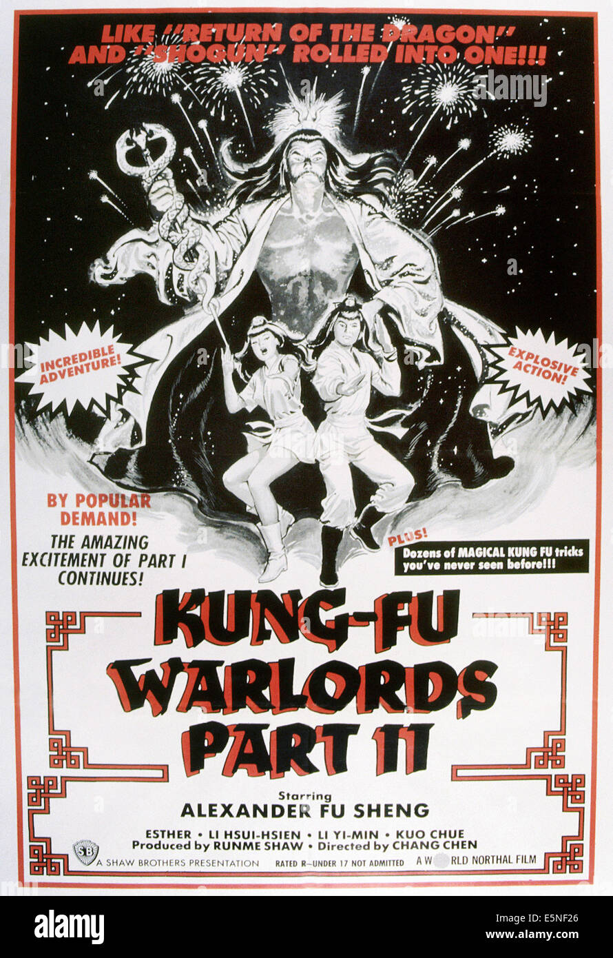KUNG FU WARLORDS PART II, (aka SHE DIAO YING XIONG CHUAN XU JI), 1978, © World Northal/courtesy Everett Collection Stock Photo
