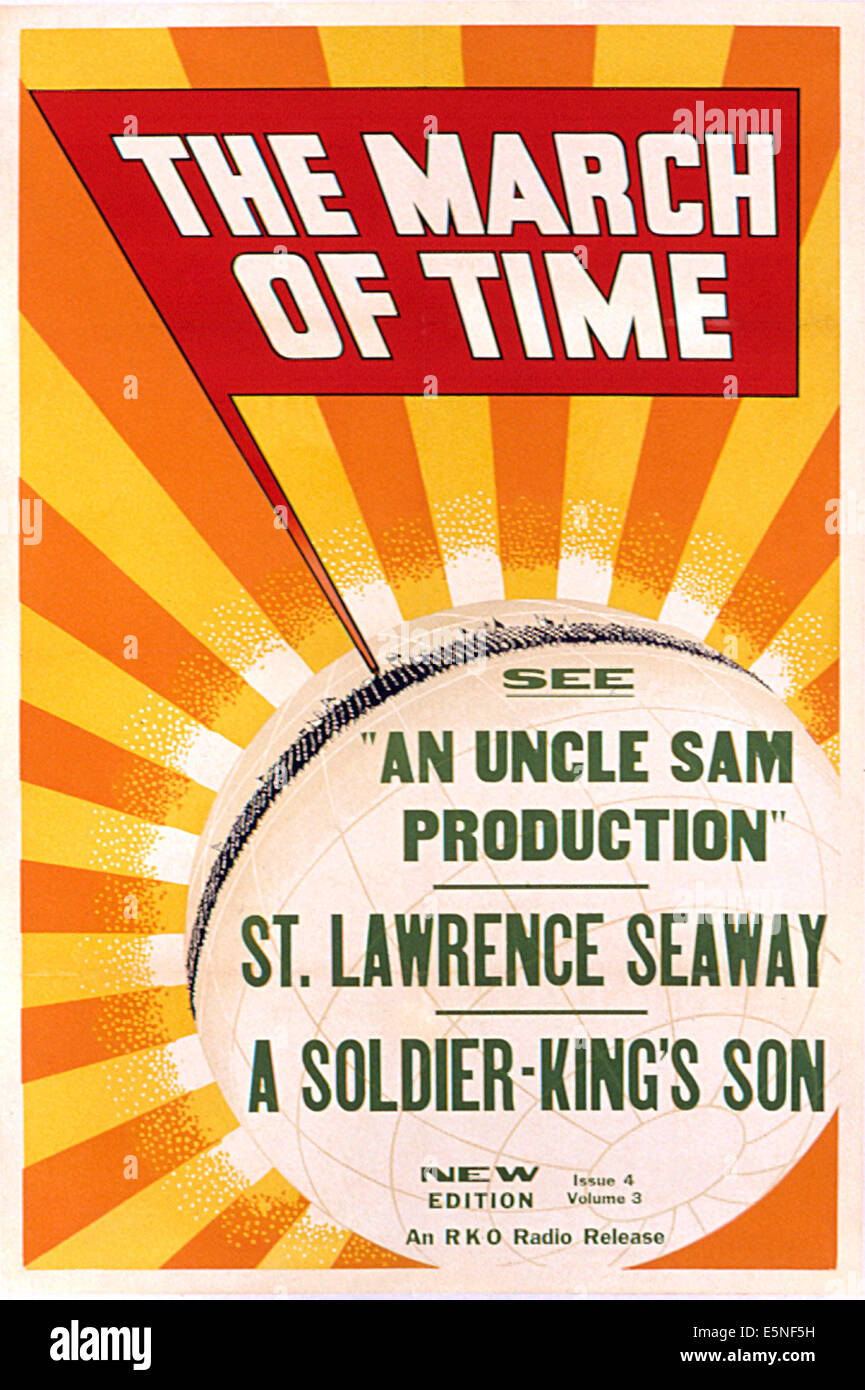 THE MARCH OF TIME, Uncle Sam Production/St. Lawrence Seaway/A Soldier ...