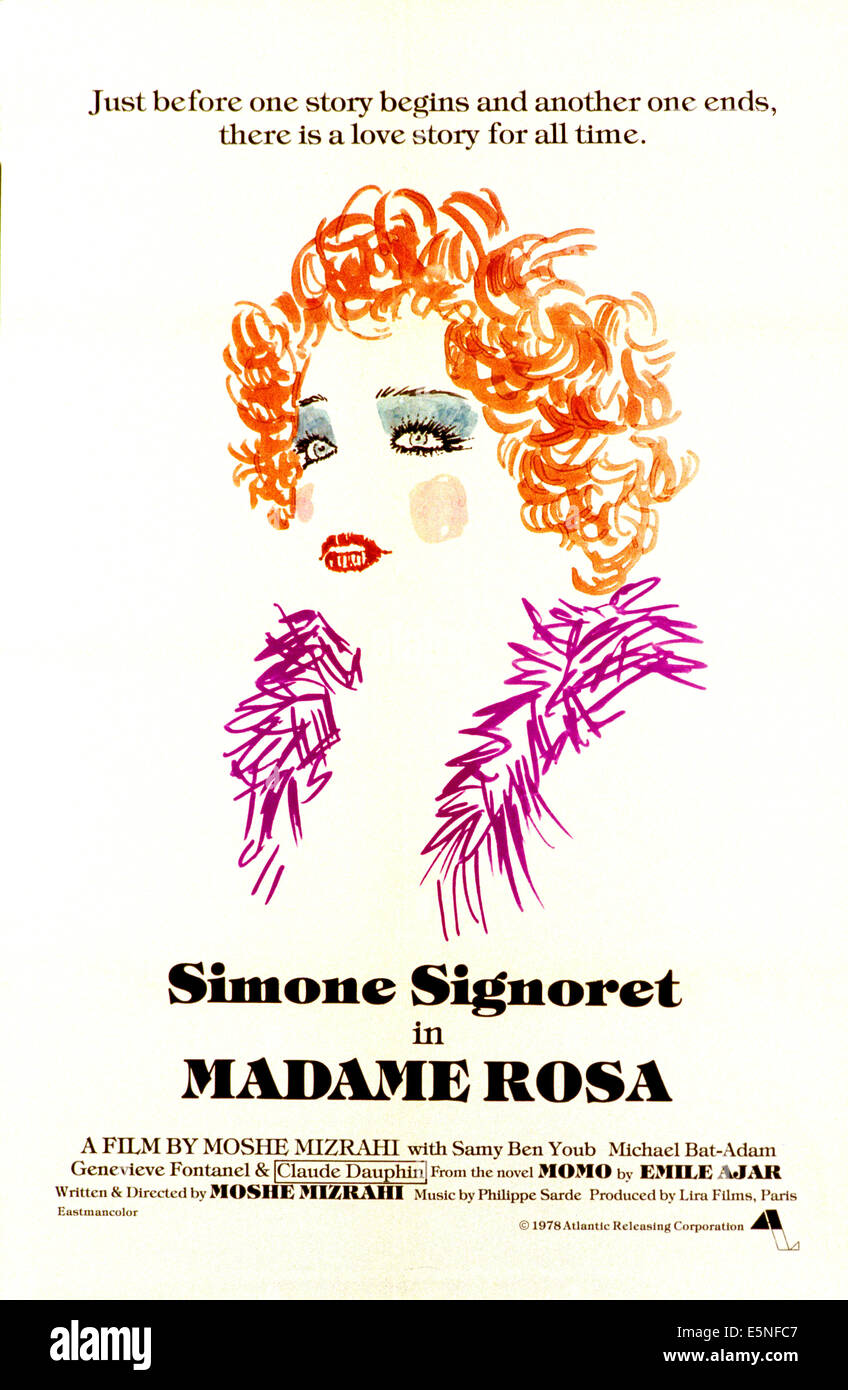 MADAME ROSA, Simone Signoret, 1977 [US: 1978] Stock Photo - Alamy