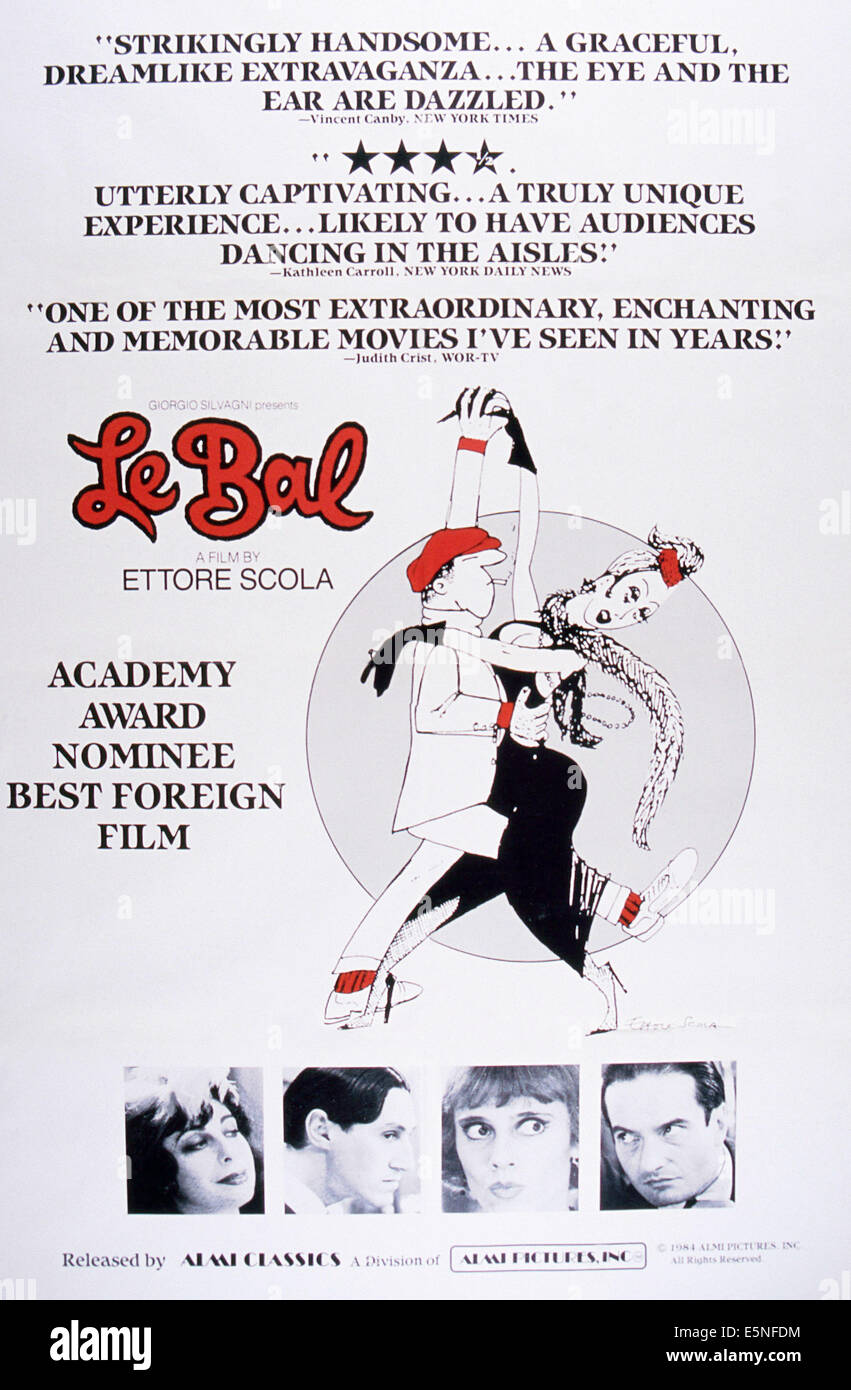 LE BAL, poster, 1983, ©Almi Pictures/courtesy Everett Collection Stock  Photo - Alamy