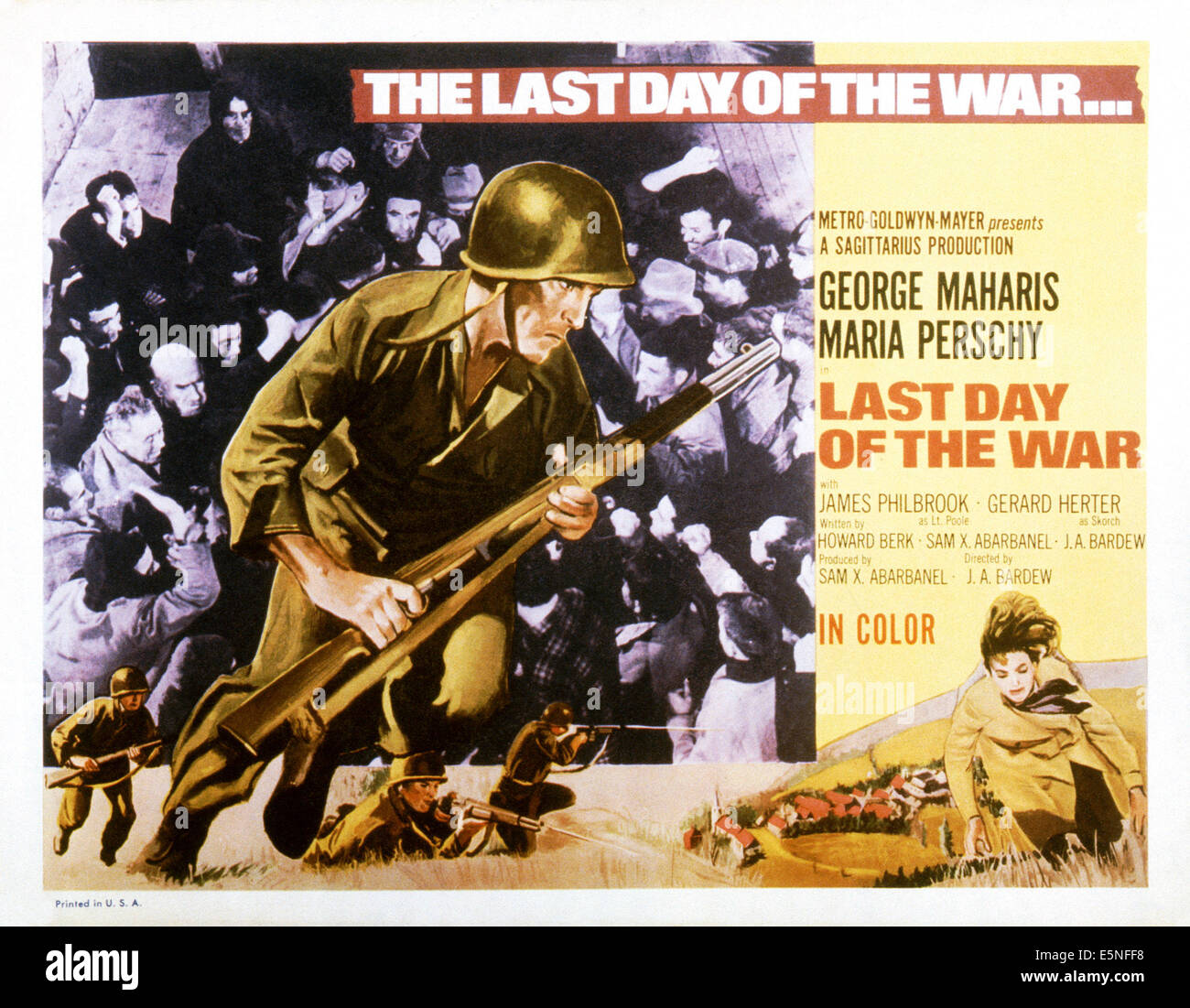 THE LAST DAY OF THE WAR, (aka E ULTIMO DIA DE LA GUERRA), George Maharis, 1970 Stock Photo