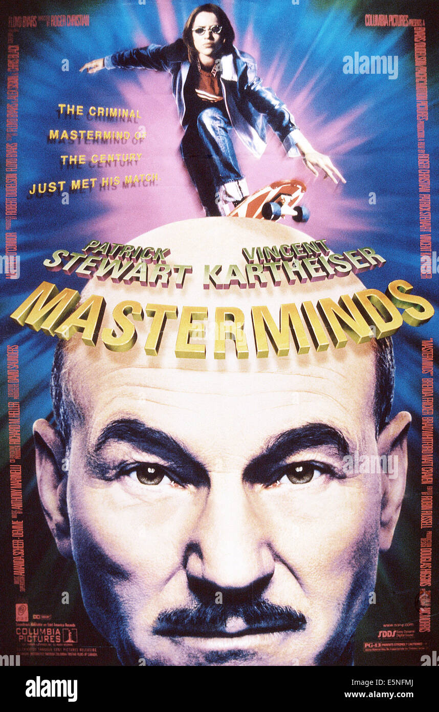 MASTERMINDS, Vincent Kartheiser (top), Patrick Stewart, 1997, ©  Columbia/courtesy Everett Collection Stock Photo - Alamy