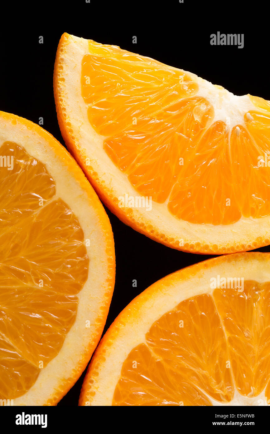 Closeup of orange slices Stock Photo Alamy