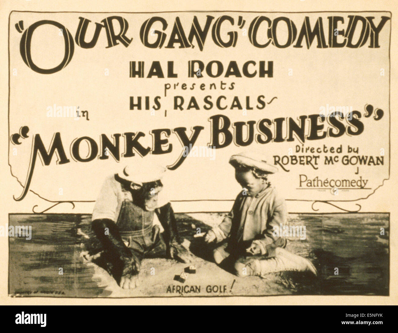 MONKEY BUSINESS, Allen 'Farina' Hoskins, 1926 Stock Photo