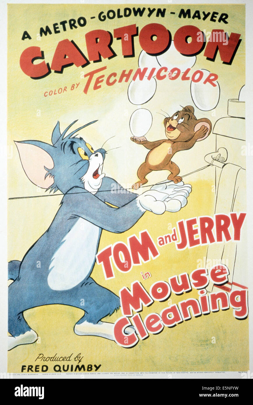 Tom and Jerry In Fraidy Cat 1942 (Tom/Jerry) Poster